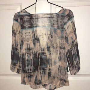 Semi-sheer blouse